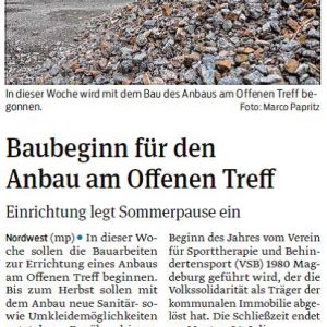 Baubeginn Offener Treff
