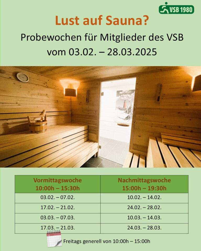 Sauna im VSB